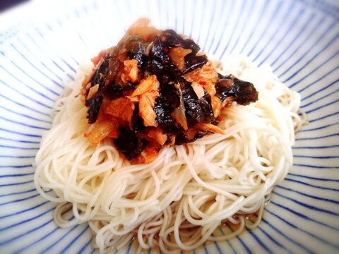 簡単アレンジ♪ツナキムチ素麺☆